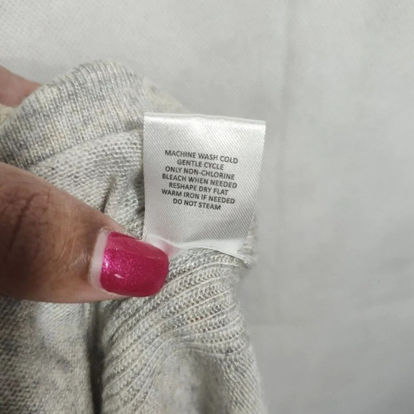 41 Hawthorn Heather Grey Blue Pullover Sweater Knit Top Women Size L Long Sleeve - Picture 7 of 7